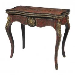 A Modern Grand Tour Furniture A Napoleon III Ebonised, Tortoiseshell Card Table, Circa 1870