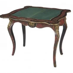 A Modern Grand Tour Furniture A Napoleon III Ebonised, Tortoiseshell Card Table, Circa 1870