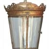 A Modern Grand Tour Lighting A Bronzed Metal And Glazed Circular Hall Lantern
