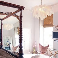 A Modern Grand Tour The Feather Chandelier Lighting