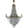 THE AYNHOE PARK COLLECTION Elegant Crystal And Brass Chandelier