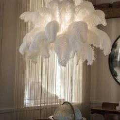 A Modern Grand Tour The Feather Chandelier Lighting