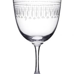 A Modern Grand Tour Homeware A Set Of Six Oval Crystal Glasses