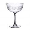A Modern Grand Tour Homeware A Set Of Six Oval Engraved Champagne Coupe Glasses