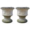 A Modern Grand Tour Pair Of Garden Urns PLASTER
