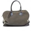 A Modern Grand Tour Large Aynhoe Overnight Bag In Moss Suede Homeware