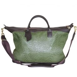 A Modern Grand Tour Large Aynhoe Overnight Bag In Green