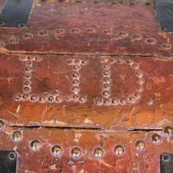 THE AYNHOE PARK COLLECTION Furniture Georgian Red Leather Trunk 15 THE AYNHOE PARK COLLECTION Furniture Georgian Red Leather Trunk