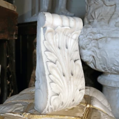 A Modern Grand Tour Regency Period Carved Carrera Marble English Fragments