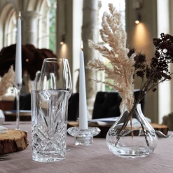 A Modern Grand Tour A Small Crystal Vase With Fern Design Homeware