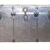 A Modern Grand Tour A Studded Chrome Trunk Trunks