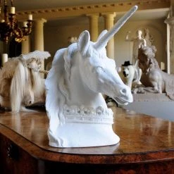 The James Perkins Studio Plaster Unicorn