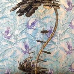 THE AYNHOE PARK COLLECTION Pair Of Brass Waterlilies