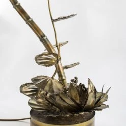 THE AYNHOE PARK COLLECTION Pair Of Brass Waterlilies