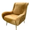 A Modern Grand Tour Furniture 1970 Mustard Upholstered Armchair