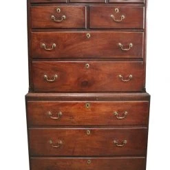 A Modern Grand Tour A 19th Century Mahogany Chest On Chest