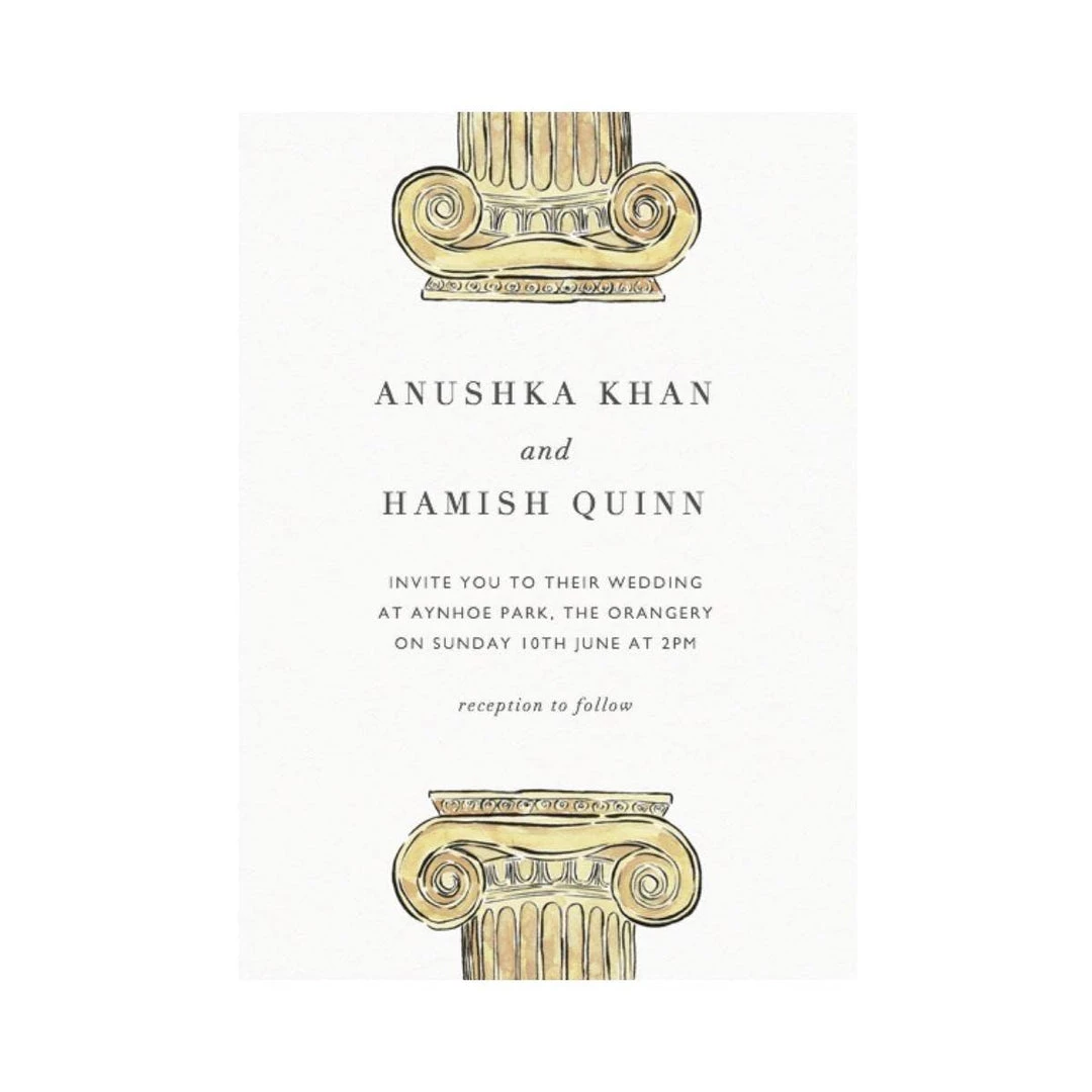 A Modern Grand Tour Wedding Invitations - Columns Stationery 3 A Modern Grand Tour Wedding Invitations - Columns Stationery