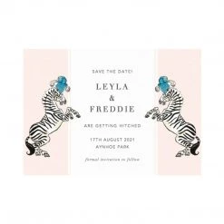 A Modern Grand Tour Stationery Party Animals Save The Date