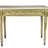 A Modern Grand Tour Furniture An Ornate Gilded Side Table With Marble Top