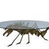 A Modern Grand Tour Furniture Brass Lobster Coffee Table