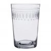 A Modern Grand Tour A Set Of Six Oval Engraved Crystal Tumbler Glasses