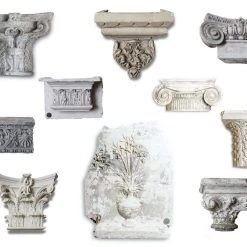 A Modern Grand Tour A Collection Of 10 Assorted Plaster Capitals And Panels