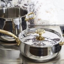 A Modern Grand Tour Kitchenware Ondine Platine Saute Pan