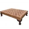 A Modern Grand Tour Large Leather Ottoman Furniture