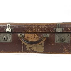 A Modern Grand Tour Small Brown Leather Trunk Trunks